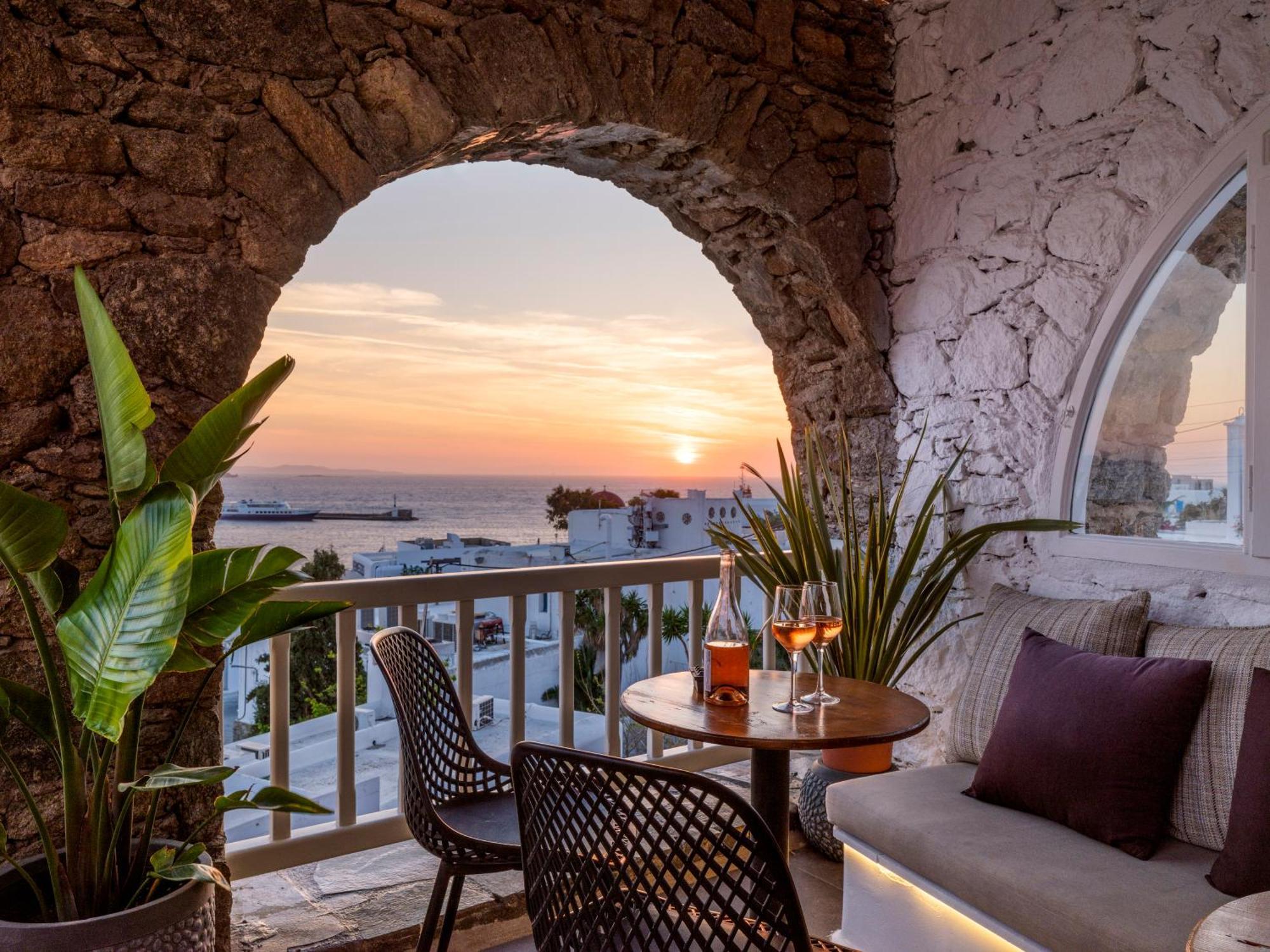 Yalos Hotel Sunset View Mykonos Town Private Rooms Екстериор снимка